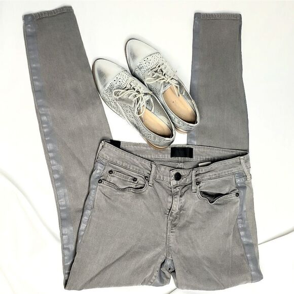 Vince | Tuxedo Stripe Silverfin Wash Dylan Jeans - Picture 1 of 7